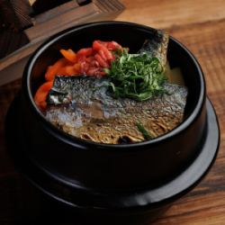 トロ鯖と梅肉の釜飯