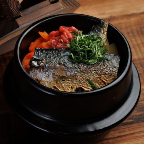 トロ鯖と梅肉の釜飯