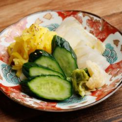 お新香盛り合わせ