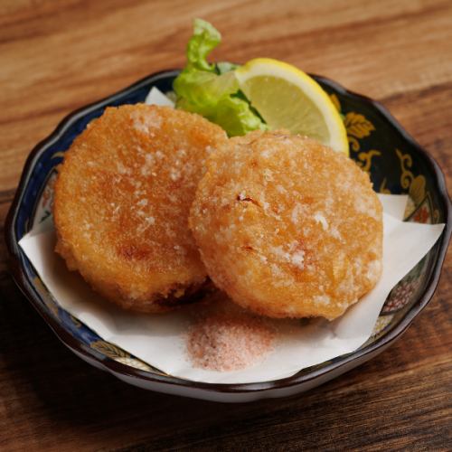 出汁染み大根の唐揚げ