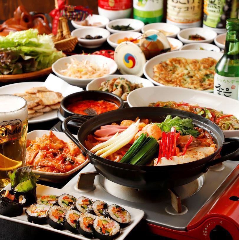 人気の韓国料理の数々をご堪能ください！SNS映え間違いなし