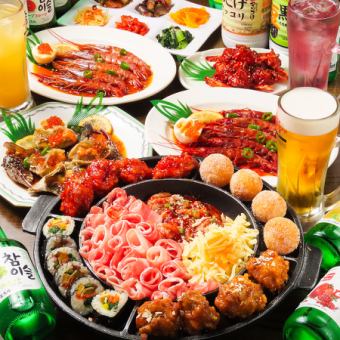  【90分飲み放題付き】全部食べたい！肉＆海鮮！トヌガよくばりコース 5,800円⇒5,180円 全17品