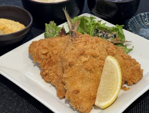 アジフライ定食