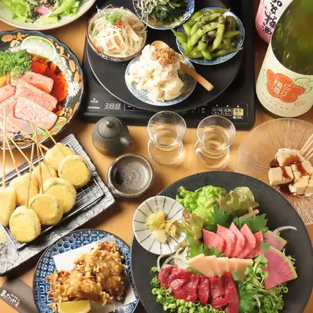 【極み♪鍋無　９月限定】　まったりや特選おもてなしコース♪　飲み放題付き120分　6500円