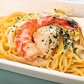 エビとホタテのクリームパスタ