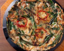 Seafood pancake