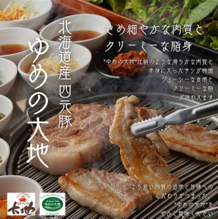 Samgyeopsal from [Yongen Pork Yume no Daichi] ★Limited stock★Rare brand pork sampa set♪