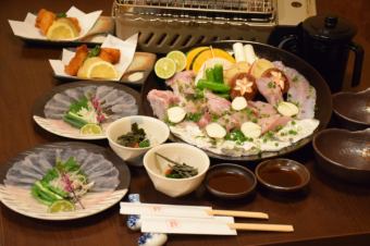 烤河豚套餐 6,380日元（含税）