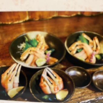 ≪價格合理的螃蟹≫ 彩色套餐 6,600日圓（含稅）