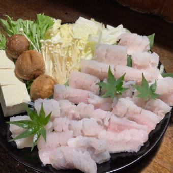 【季節限定】黄金！鱧コース(長崎産)　5830円(税込)　＊前日までの要予約