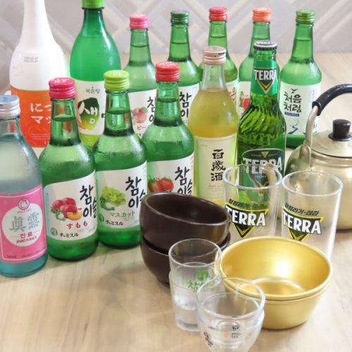 種類豊富なマッコリで乾杯