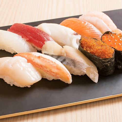 Assorted sushi