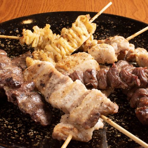 Yakitori platter