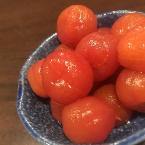 Lightly pickled petit tomatoes