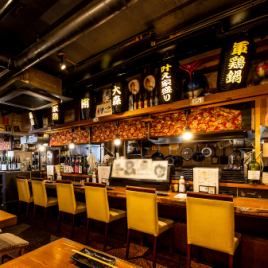 You can eat while watching the food being cooked right in front of you! The counter seats are a great way to chat casually with the staff!