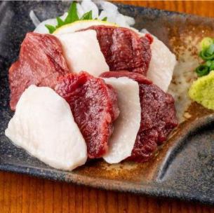 Red and white horse sashimi
