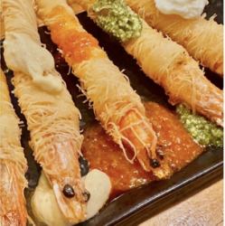 裹着卡塔伊夫面皮的白虾