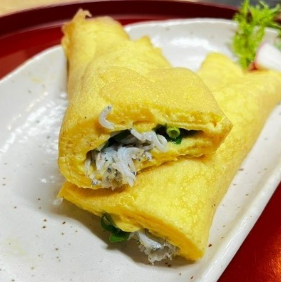 熱々トロトロ玉子焼き！（湘南しらす）