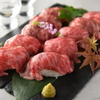 ★Enjoy Daisen Chicken♪ Exquisite meat sushi delivered directly from the source and luxurious sashimi!! 9 dishes in total [My Luxury Course] 2 hours of all-you-can-drink★