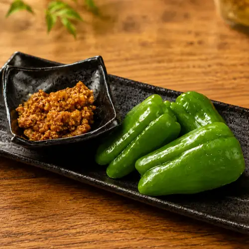 meat miso peppers