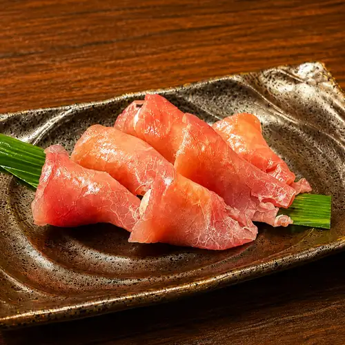 Cream cheese wrapped in prosciutto