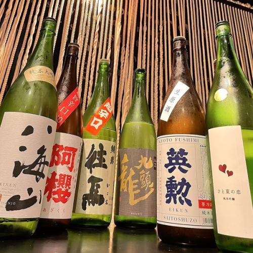 【我們引以為傲的當地酒♪】 請品嚐從全國各地嚴選的我們引以為傲的日本酒♪