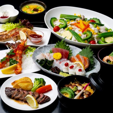◎2H飲み放題付◎夏季限定『花』コース 全9品6,600円(税込)→6,100円(税込)