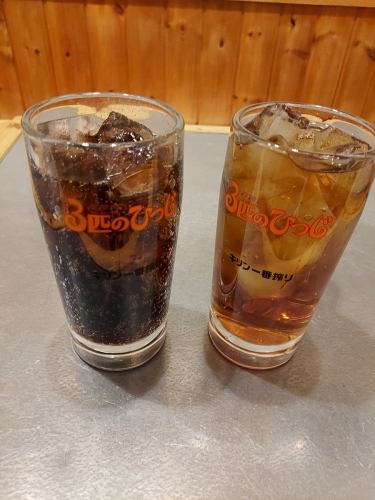 各種軟飲料，澆頭