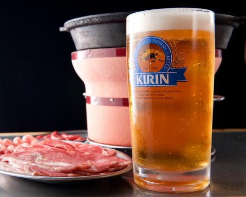 生啤酒也是無限暢飲！