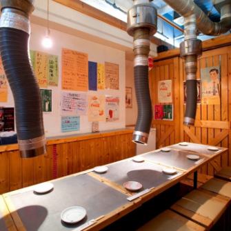 デートや会社帰りに栄養タップリのジンギスカンをどうぞ！ゆったりとしたテーブルでお楽しみください♪