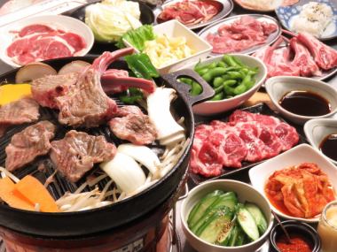 All-you-can-drink included! Premium Genghis Khan course! 5,980 yen (tax included)