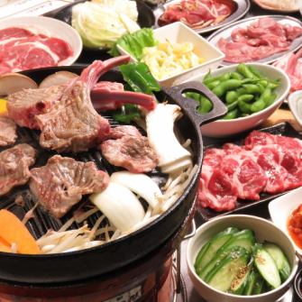 【☆食べ放題☆】「ジンギスカン」「ラムしゃぶ」が選べる食べ・飲み放題4780円(税込)～！