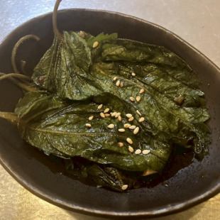 えごまの葉醤油漬け