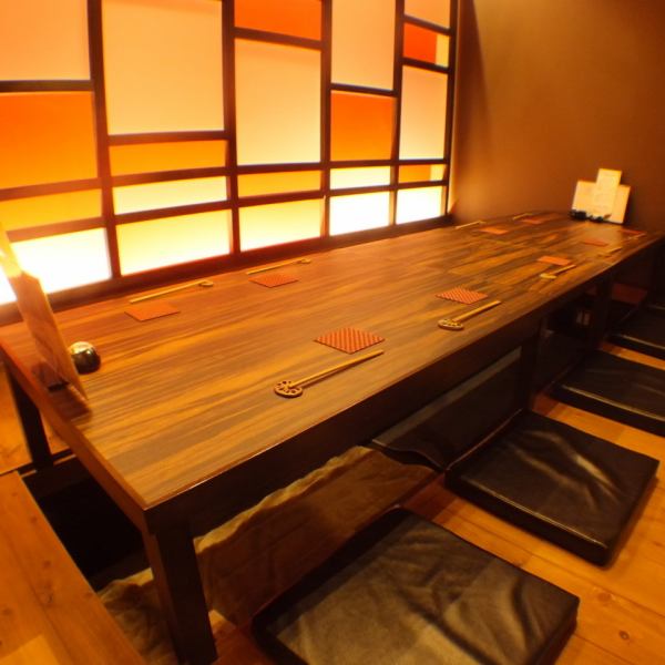 The digging private room is OK for up to 10 people ♪ Enjoy cooking in a calm atmosphere, there is only one room, so please make a reservation as soon as possible.