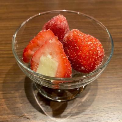 冷凍イチゴミルク