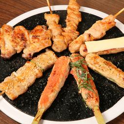 保温プレートで常に熱々◆最後まで美味い串焼きをどうぞ