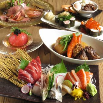 夜太話コース［呑み放題120分付］人気メニュー全7品☆5500円(税込)