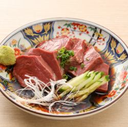 Japanese beef heart sashimi