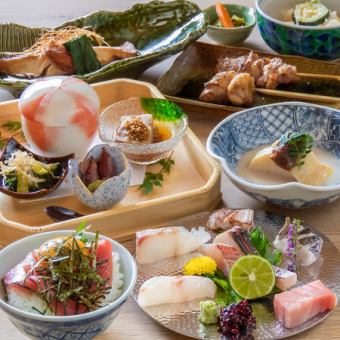【個室で愉しむ「岡山名物」の数々】店主おまかせ大道会席コース120分飲み放題付 9900円（税込）