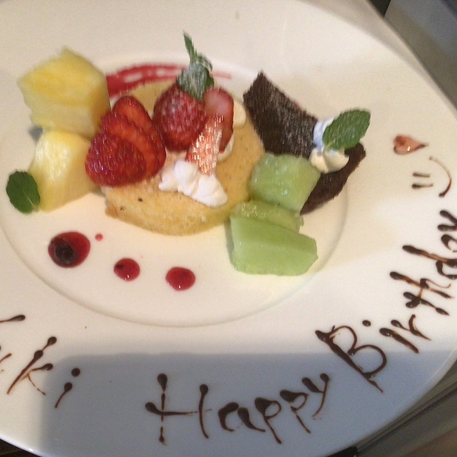 記念日や誕生日・二次会も◎料理演出などお気軽にご相談を♪
