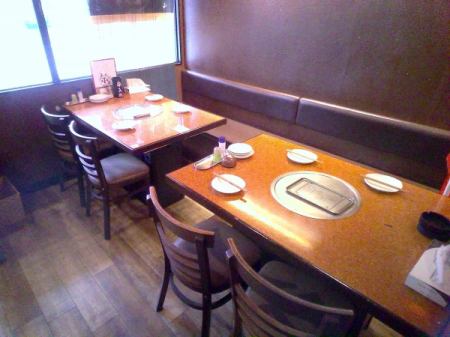 [1st floor] Seats for 4 This is a secluded seat with a bamboo blind partition. [Izakaya Kushikatsu Yamato All-you-can-drink Banquet Welcome/farewell party] Summer banquets, light drinking, Senbero, single item all-you-can-drink, unlimited all-you-can-drink, various options to enjoy drinking.