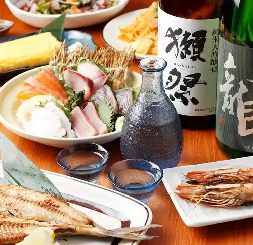 人気日本酒と居酒屋料理