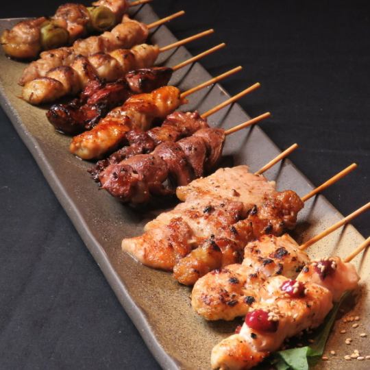 [Charcoal-grilled yakitori, private room available for 2 people or more]