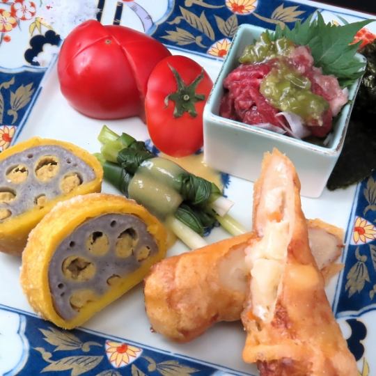 【郷土料理おためしセット1980円】+お席のご予約120分制