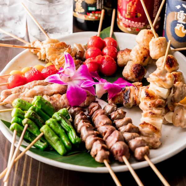 Each piece is carefully prepared by our craftsmen and baked slowly.How about having a variety of banquets with our proud yakitori?[Yokohama Station/Gyoza/All you can eat/All you can drink/Izakaya/Private room/Yakitori/Otsunabe/Birthday/Girls' party/All you can eat and drink/Welcome party/Farewell party]