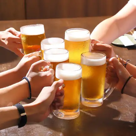 『単品飲み放題』2時間制 1980円！お酒を中心に楽しみたい方におすすめ！