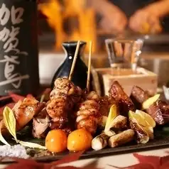 3-hour all-you-can-drink included◎ 'Irodori Course' 7 dishes including Oasis sesame yellowtail and local chicken charcoal-grilled style fried noodles 4480 yen ⇒ 3480 yen