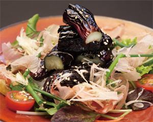 Eggplant seared salad