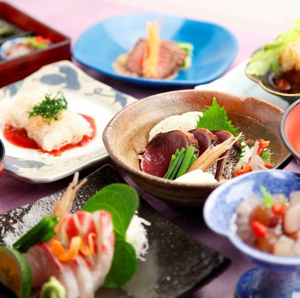 [Tosa-style Kaiseki cuisine] Harimaya course ★ 5,500 yen (tax included) per person