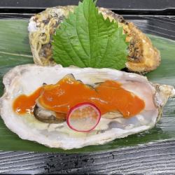 殻生牡蠣三味